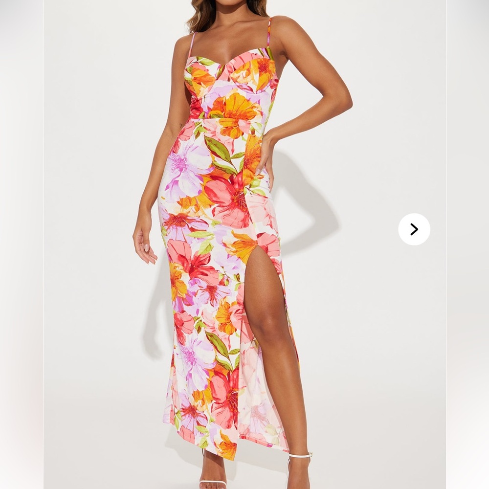 Floral Spaghetti Strap Dress
